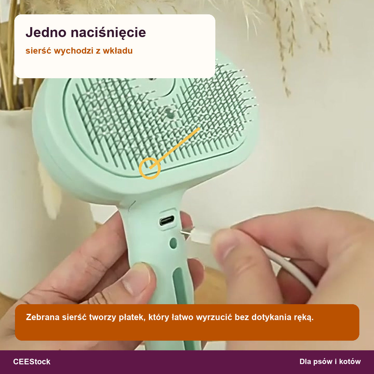 [vapor-problem] Jedno naciśnięcie wypycha zebraną sierść z wkładu