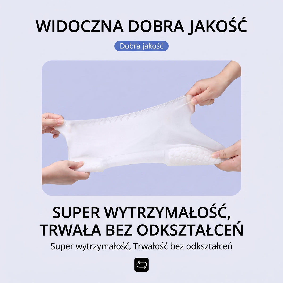 Nakładki na buty — nakładka rozciągana pomiędzy dłońmi