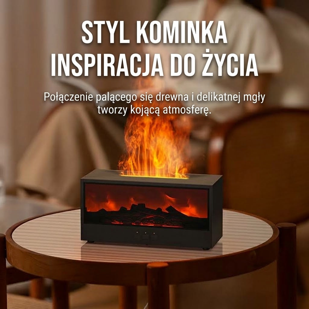 🔥FlameGlow™ – Dyfuzor Zapachowy z Efektem Żywego Płomienia LED