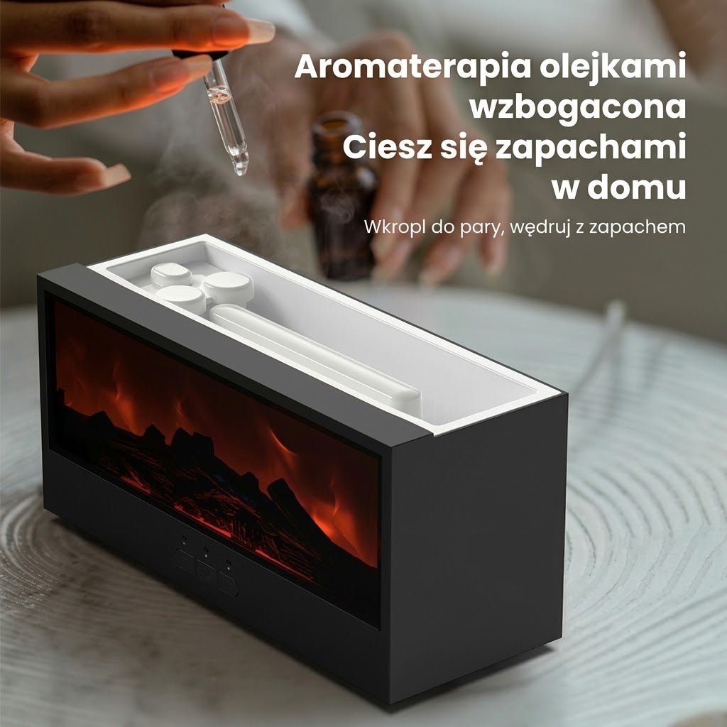 🔥FlameGlow™ – Dyfuzor Zapachowy z Efektem Żywego Płomienia LED